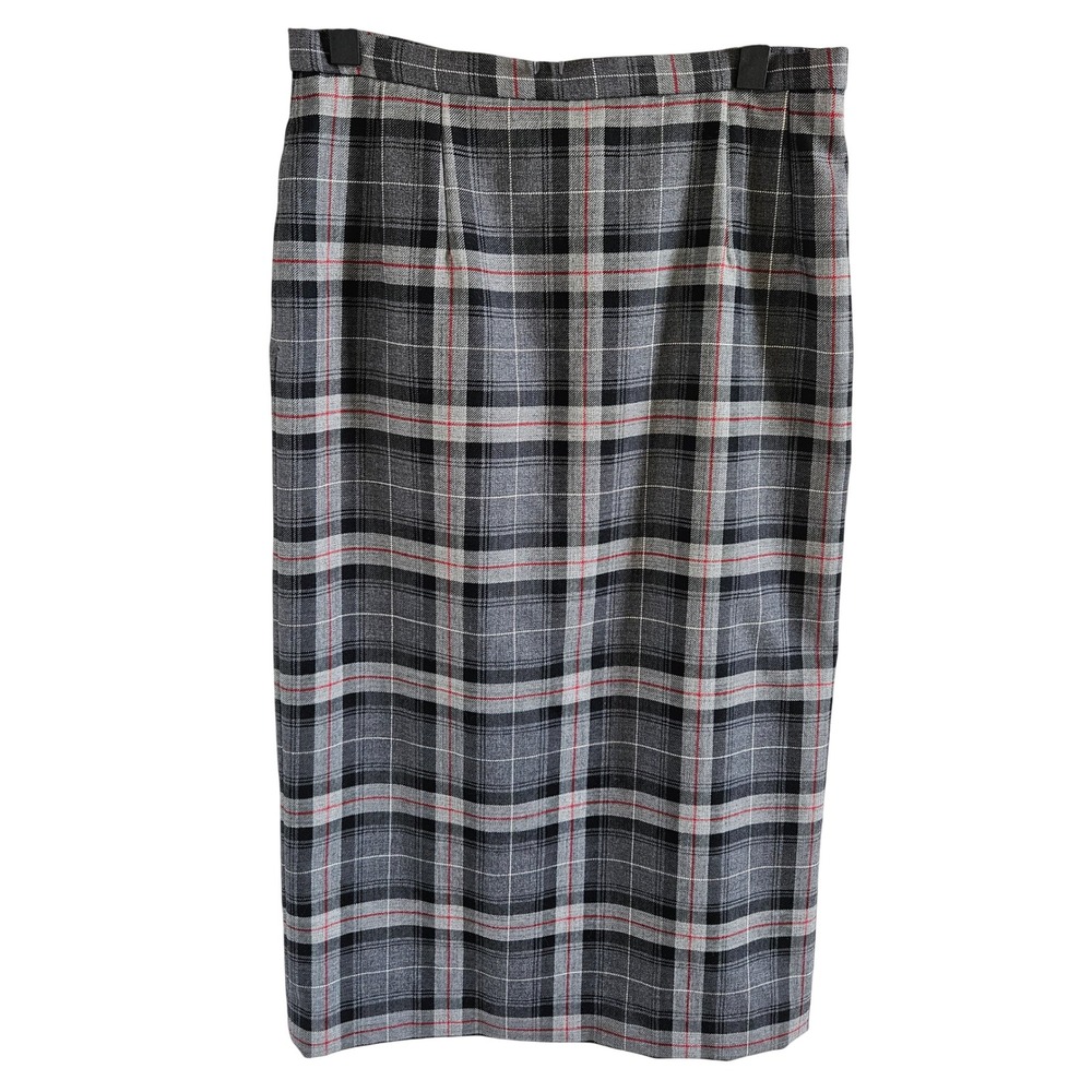 Vintage Pendleton Woman SZ 12P Straight Maxi Skirt Virgin Wool Made In USA Class